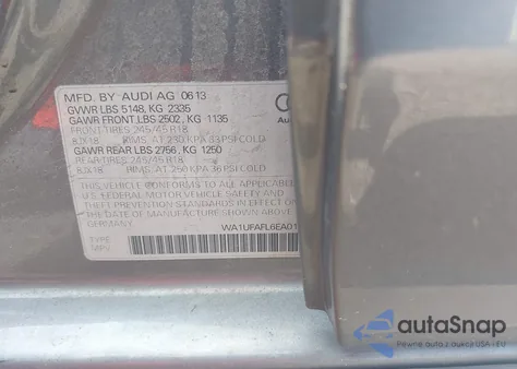 2014 Audi Allroad 2.0T Premium z USA, uszkodzony, nr VIN WA1UFAFL6EA013497